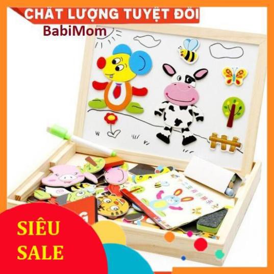 {FREE SHIP} Đồ Chơi Tranh Ghép Bảng Bằng Gỗ {NAM CHÂM 2 MẶT} Cho Bé Thỏa Sức Sáng Tạo nhiều mẫu tranh theo ý thích