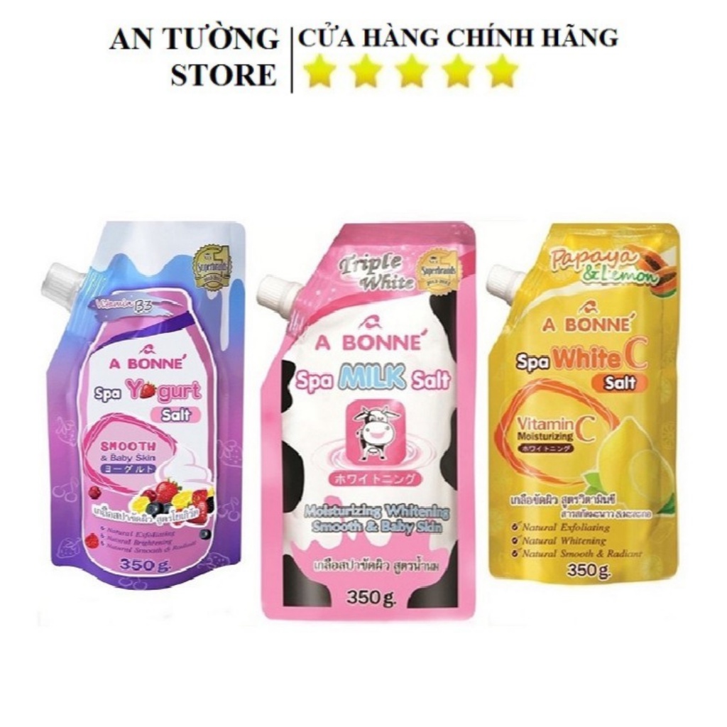 [Gói] Muối Tắm Sữa Bò Tẩy Tế Bào Chết A Bonne Spa Milk Salt Thái Lan 350gr