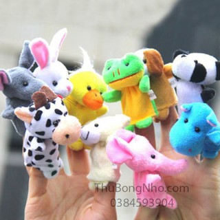 Đồ chơi cho bé.Rối ngón tay. Gấu bông Set 10 rối đeo ngón tay