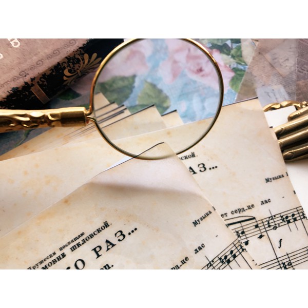 Giấy sticker background vintage bản nhạc