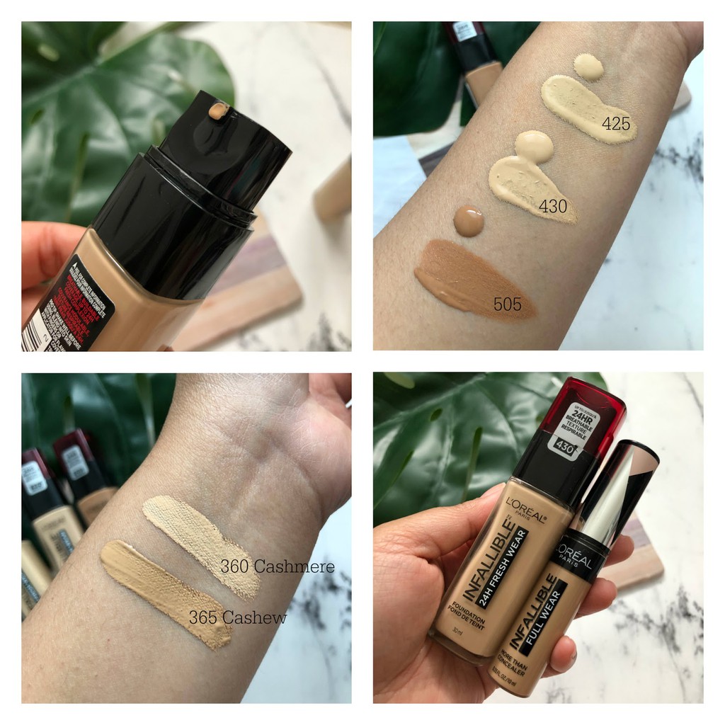 Kem nền chống nắng L'oreal Infallible 24h Fresh Wear Foundation 30ml hàng xách tay Mỹ