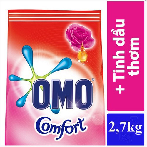 Bột giặt Omo Comfort tinh dầu thơm diệu kỳ túi 2.7 kg