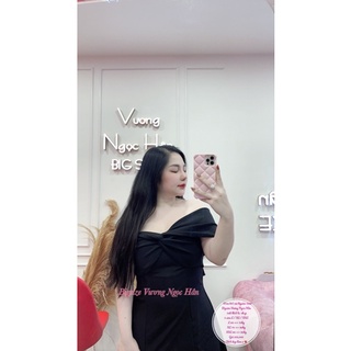 ĐẦM TRỂ VAI ĐEN BIGSIZE 1306