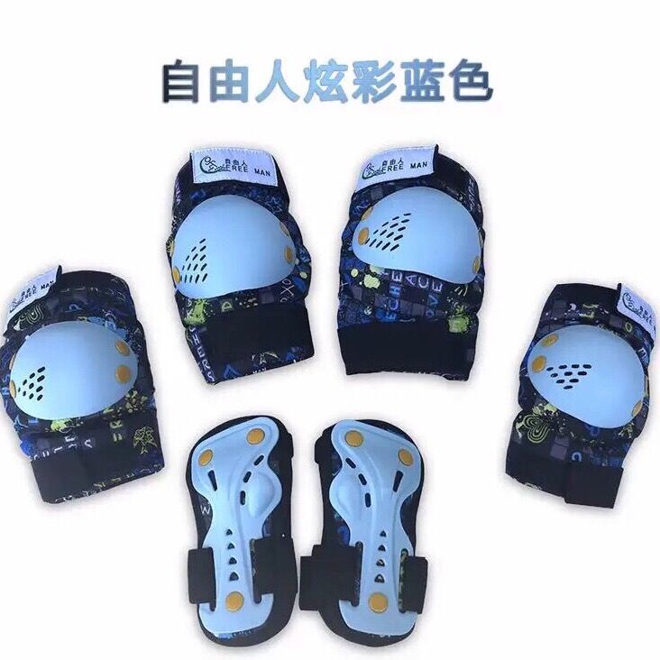 ♝✶Đồ bảo hộ Freeman sáu mảnh trượt patin trượt băng cân bằng xe đạp xe đạp trẻ em người lớn đàn ông và phụ nữ