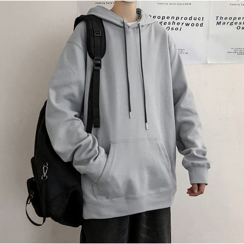 áo hoodie trơn unisex nhiều màu chất siêu mềm mịn