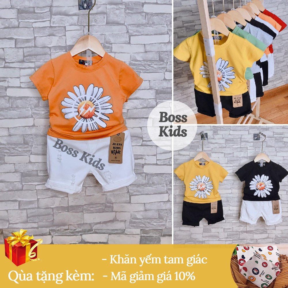 Áo cotton Hoa Cúc ❤️Áo cộc cho bé  4 chiều, Hàng Cao Cấp