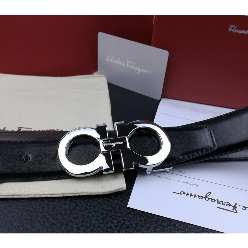 Thắt Lưng  Ferragam-o Thắt Lưng Da Phong Cách Công Sở Lịch Lãm Cho Nam
