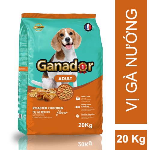 [Mới]Thức ăn cho chó trưởng thành Ganador vị gà nướng Adult Roasted Chicken Flavor 20kg (dạng xá)