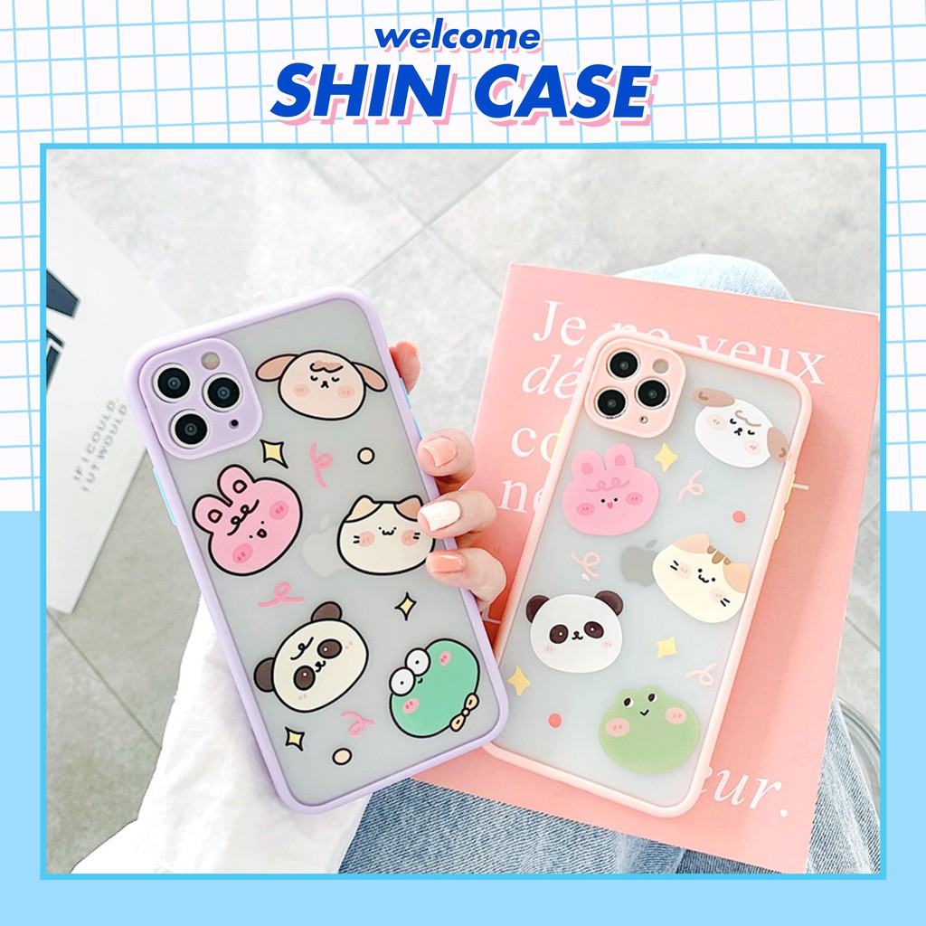 Ốp lưng iphone Thú tí hon nhám viền nổi cong 5/5s/6/6plus/6s/6splus/7/7plus/8/8plus/x/xr/xs/11/12/pro/max/plus/promax | BigBuy360 - bigbuy360.vn