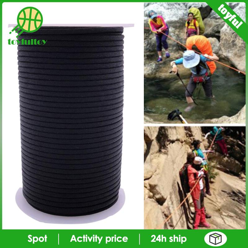 Cuộn Dây Dù 9 Sợi Dài 328Ft Màu Đen 550 Paracord
