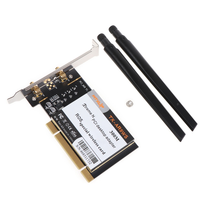 Thẻ WiFi Băng Tần Kép Không Dây AR9223 300M PCI Dành Cho Máy Tính Để Bàn Chơi Game