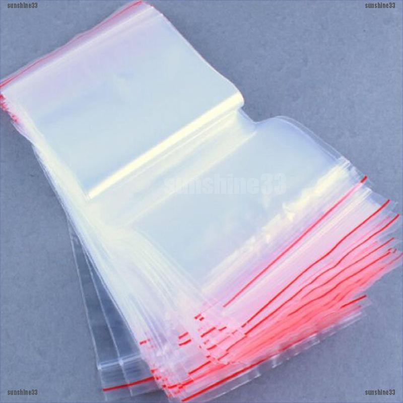 Túi ZIP 100 6X 9 CM 2MIL Bằng Nhựa Poly Trong Suốt Có Thể Đóng Lại