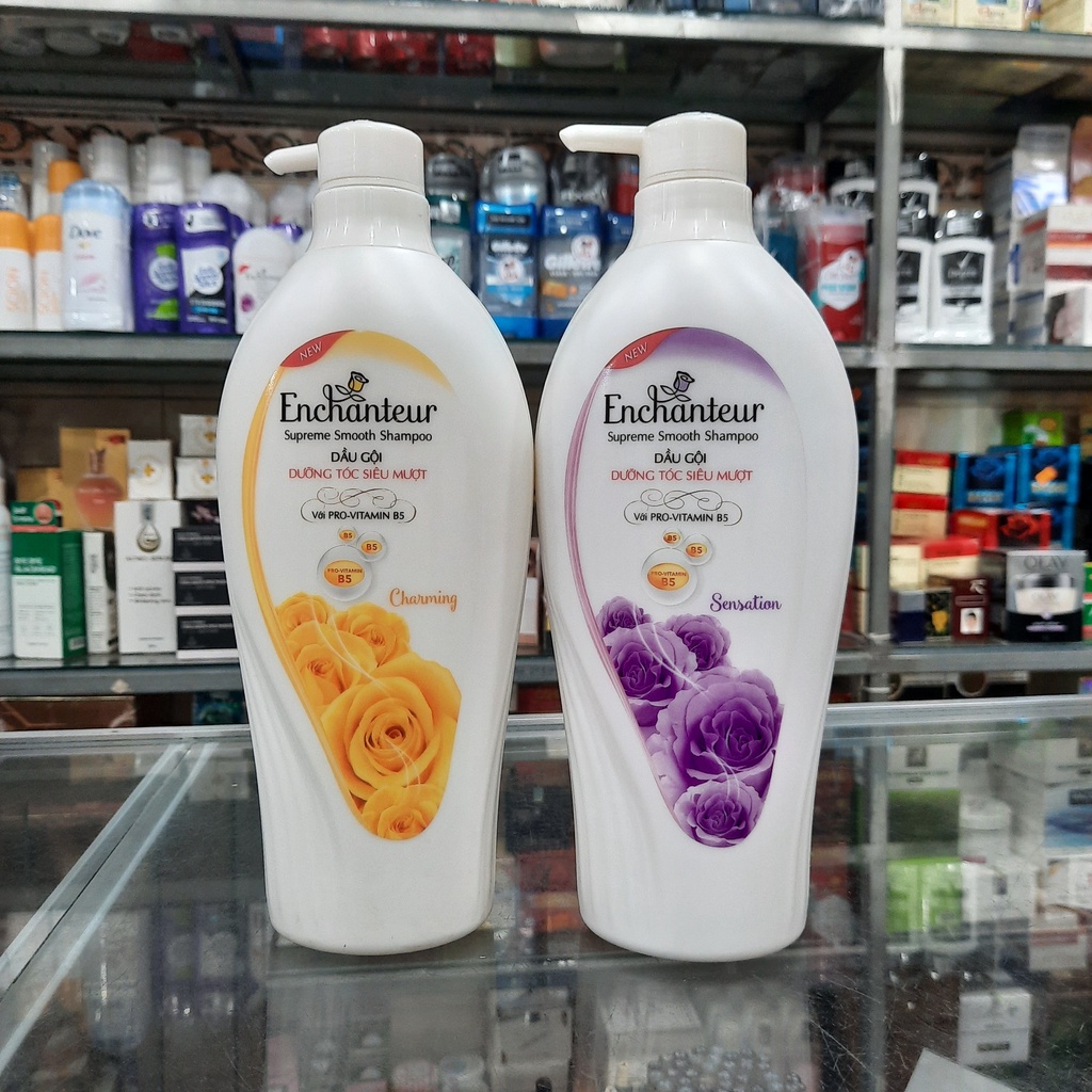 Enchanteur - Dầu Gội siêu mượt 650g Vàng/ Tím
