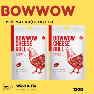 Snack cho chó- bowwow phô mai cuộn thịt gà 120g