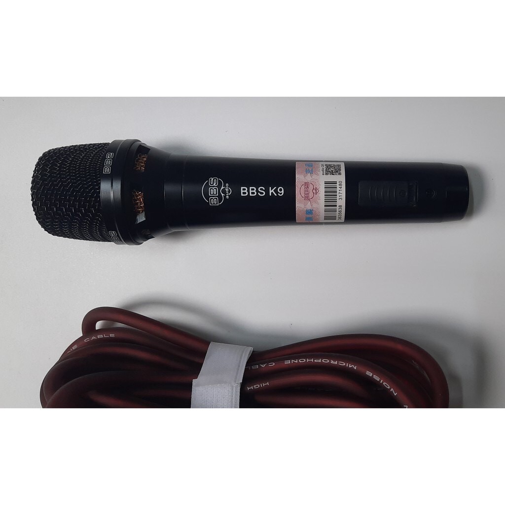 Micro BBS K9  hát karaoke chuyên nghiệp hát hay tiếng sáng dày trầm mic hút không hú không rè bảo hành 12 tháng