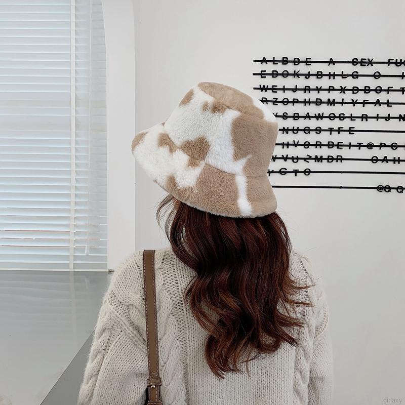 Nón tai bèo họa tiết da bò sữa thời trang Hàn Quốc