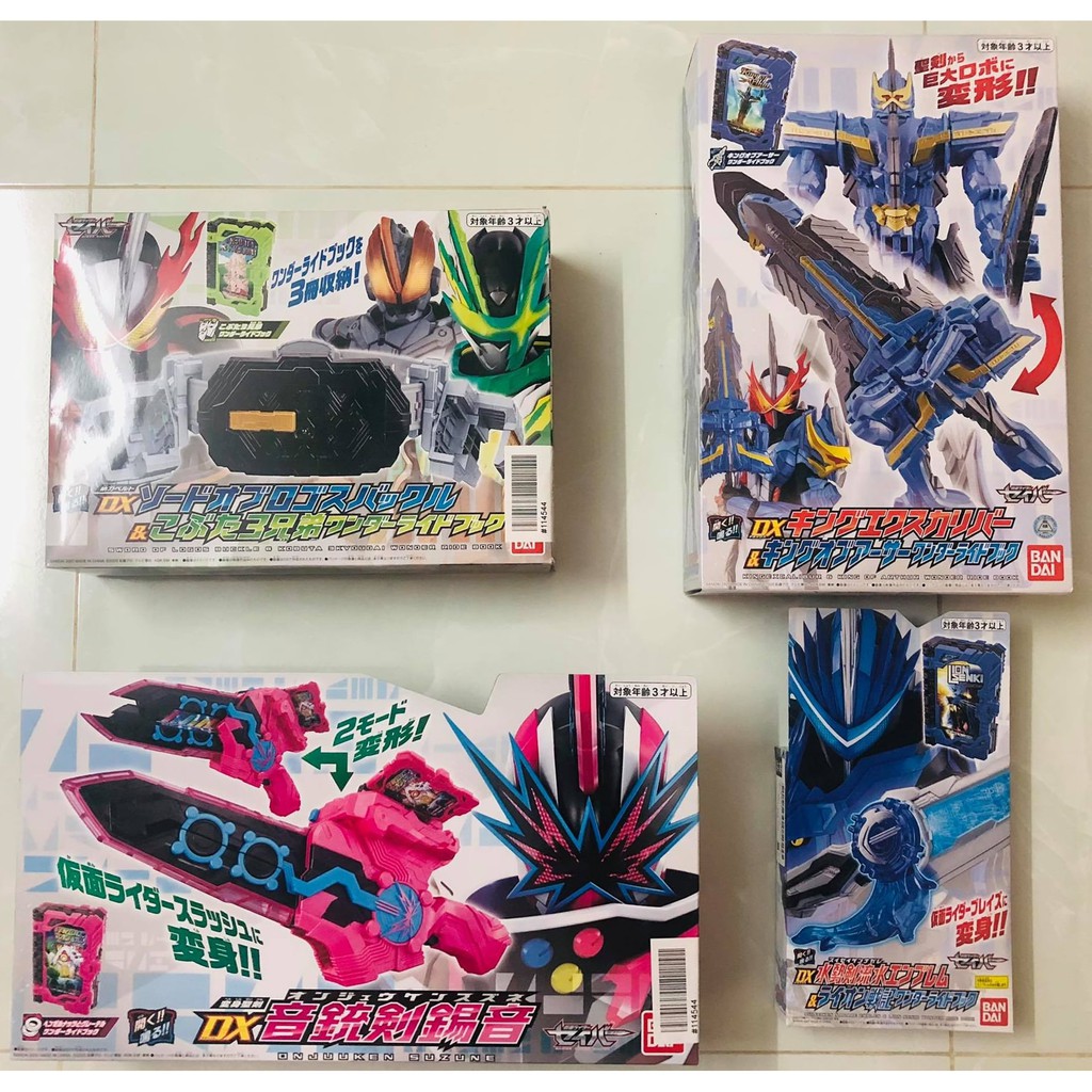 Đồ chơi DX Kamen Rider Saber các loại - Kamen Rider Slash, Buster, Blades Siêu nhân mặt nạ Saber.