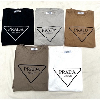 Áo thun tay lỡ - 3158 Prada chất tuyết nhung dày dặn