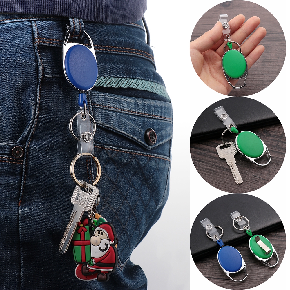 UUMIR Móc khóa có dây thu kéo đa năng bền bỉ tiện dụng