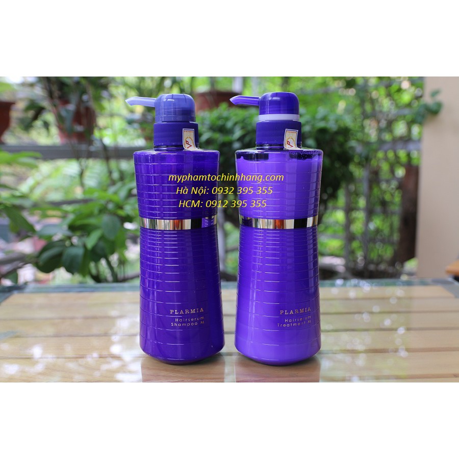 DẦU GỘI XẢ MILBON PLARMIA HAIRSERUM SHAMPOO M 500ML