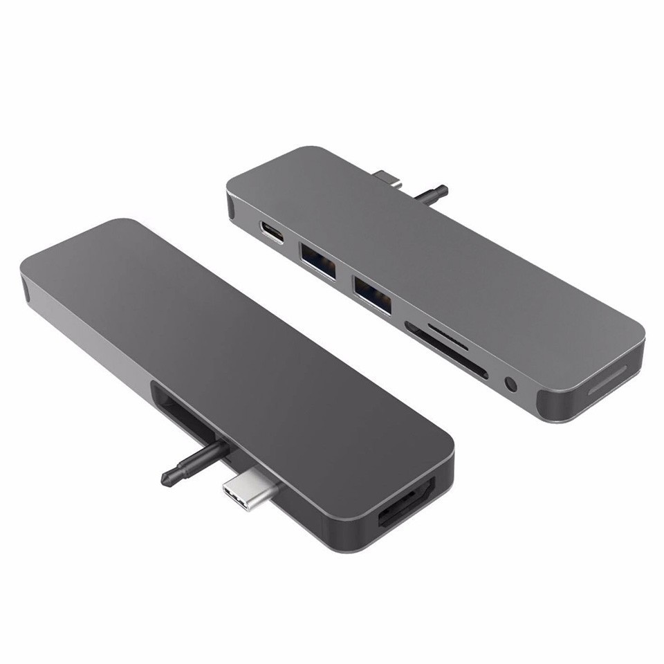 T-  Cổng chuyển HyperDrive 7-in-1 Solo USB-C Hub cho Macbook, PC & Devices -  Hàng Chính Hãng