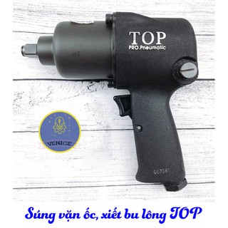 Súng vặn ốc, xiết bu lông TOP - Dùng khí nén - Tặng kèm 10 đầu khẩu - Bảo hành 12 tháng
