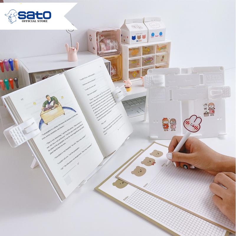 Giá đỡ đọc sách để bàn, Kệ kẹp đọc sách thông minh trang trí bàn học