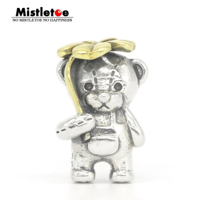Charm bạc s925 gấu nắng