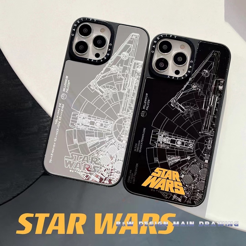 Ốp Điện Thoại Kính Cường Lực Acrylic Chống Sốc In Hình Star Wars Cho iPhone 13 12 11 Pro MAX IX XS MAX XR 6 6s 7 8 Plus
