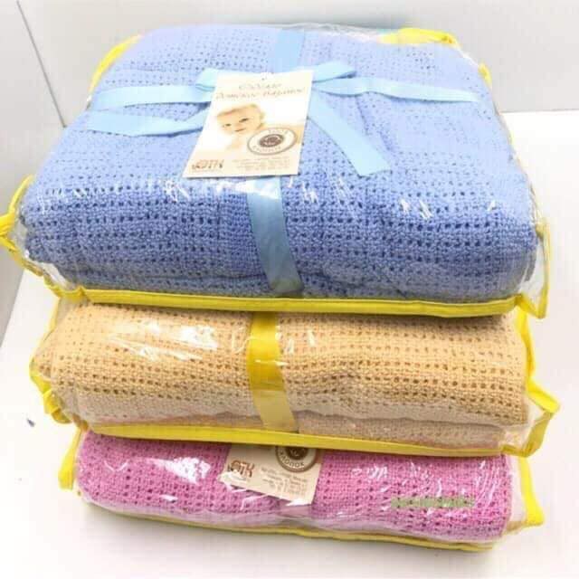 Chăn Lưới Cotton Xuất Nga chống ngạt cho bé siêu nhẹ Sử Dụng 4 Mùa