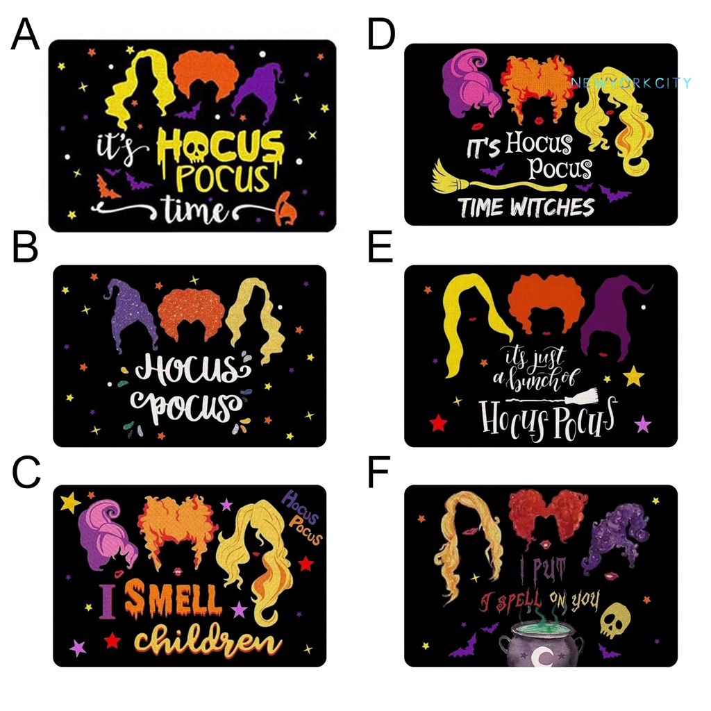 Thảm Chùi Chân Chống Trượt In Họa Tiết Halloween Bảo Vệ Cho Bé