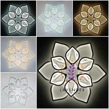 Đèn mâm trang trí trần nhà Đèn led mâm Hoa Sen Lighthouse