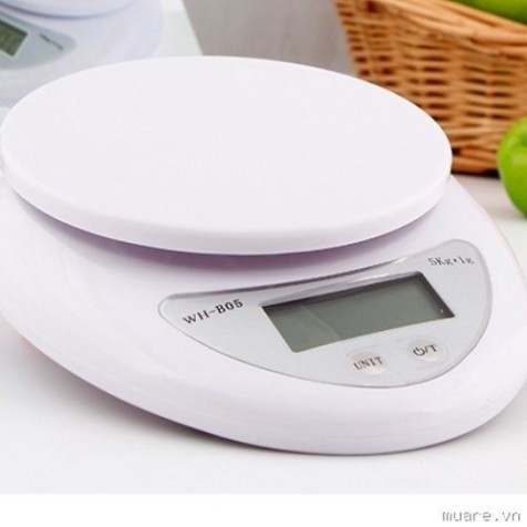 Cân Điện Tử Nhà Bếp ☘ Yêu Bếp ☘ Cân Chia Thực Phẩm Đa Năng 5kg Tặng Kèm 2 Pin AAA | BigBuy360 - bigbuy360.vn