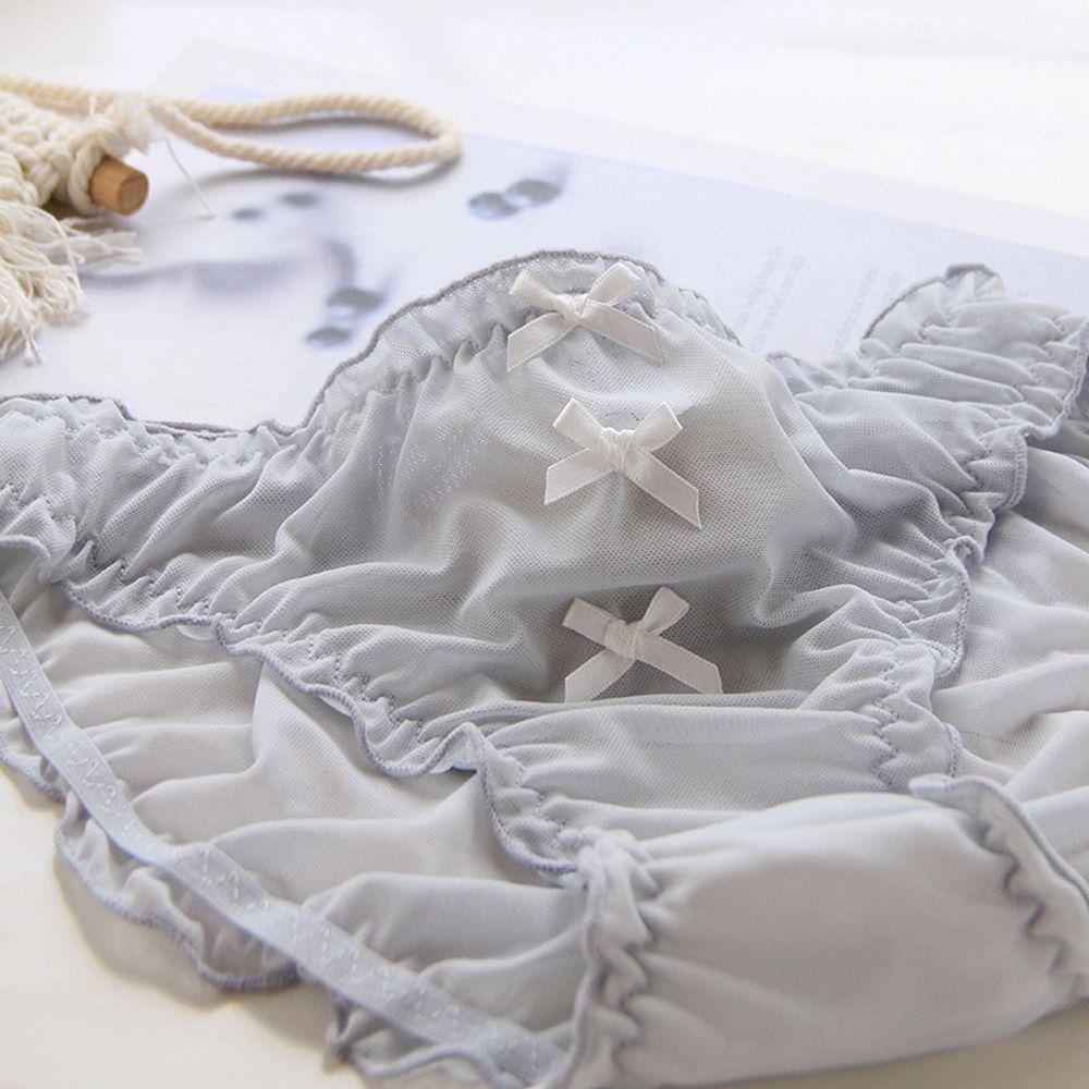 SOMEDAYZL Quần Lót Lưới Trong Suốt Không Đường May Thoải Mái Thoáng Khí Cho Nữ