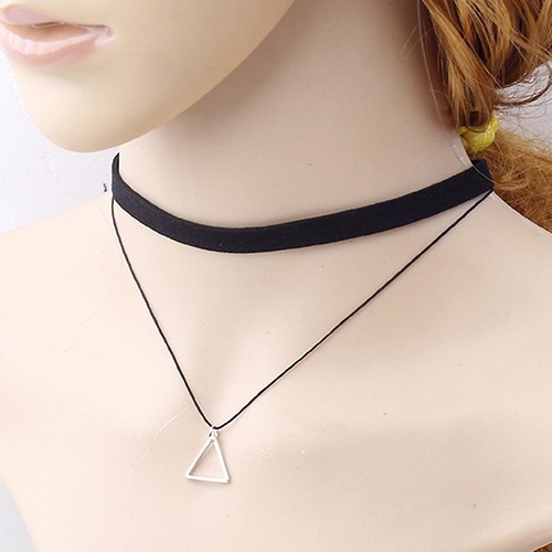 Choker 2 dây hình tam giác thời thượng