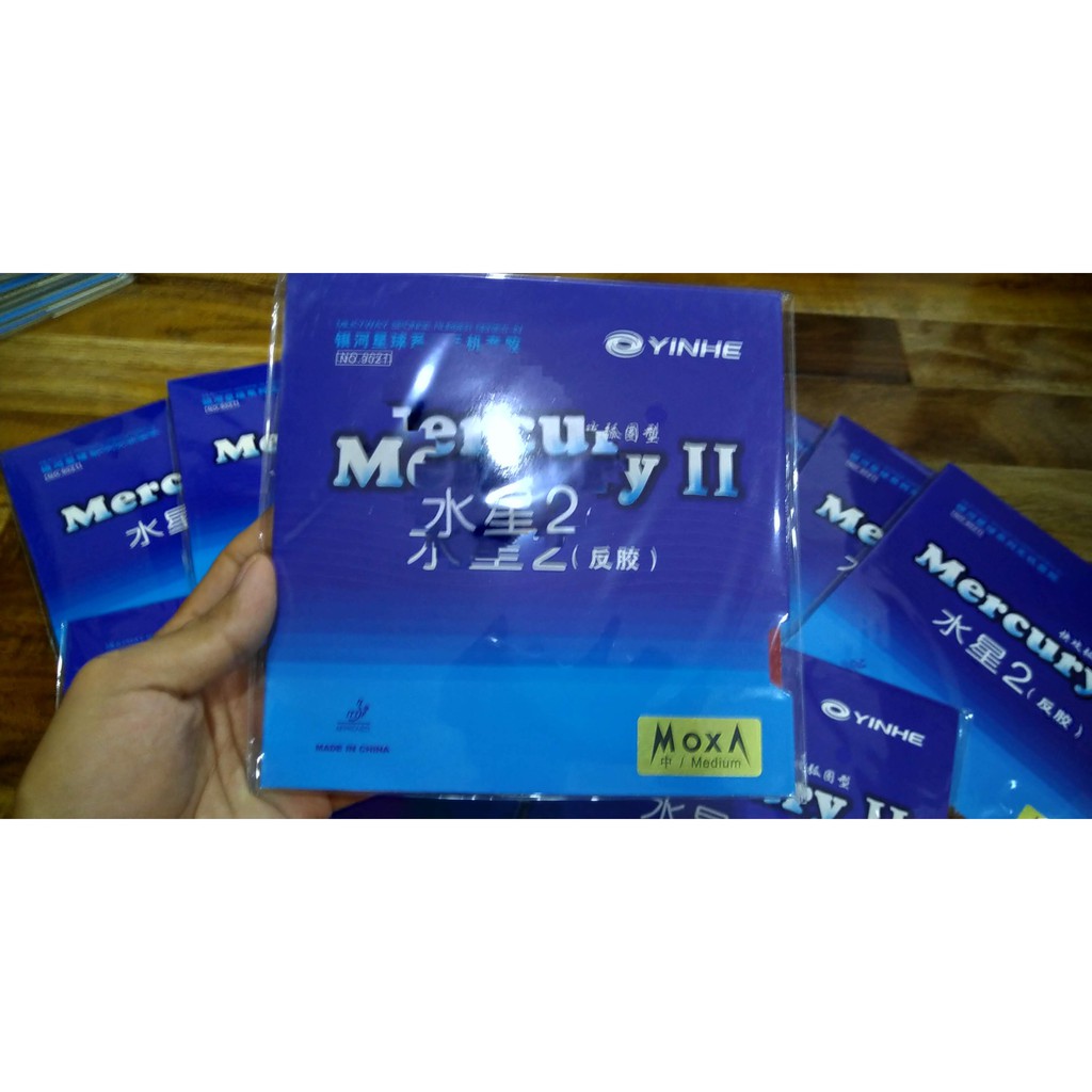 Mặt vợt bóng bàn Yinhe Mercury 2 mua 02 mặt tặng keo, viền Donic