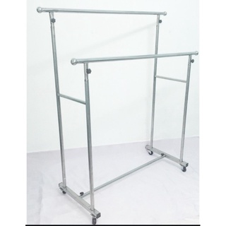 Sào phơi đồ trơn, cây phơi đồ, Xào phơi quần áo inox 201 loại dày phi 25. có bánh xe bền đẹp