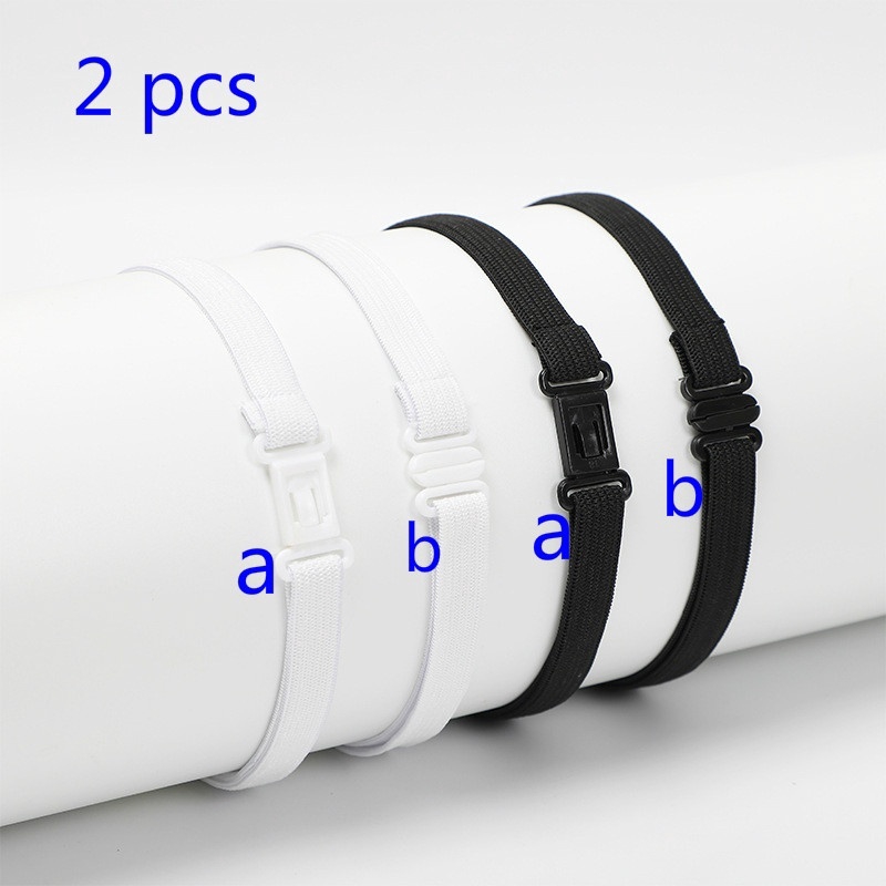 Set 2 dây điều chỉnh cà vạt co giãn tự làm kích thước 53*1.2cm