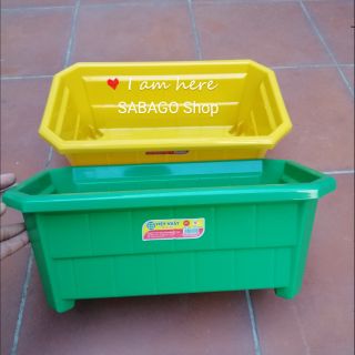Chậu nhựa chữ nhật rộng 35cm hàng VN bền đẹp