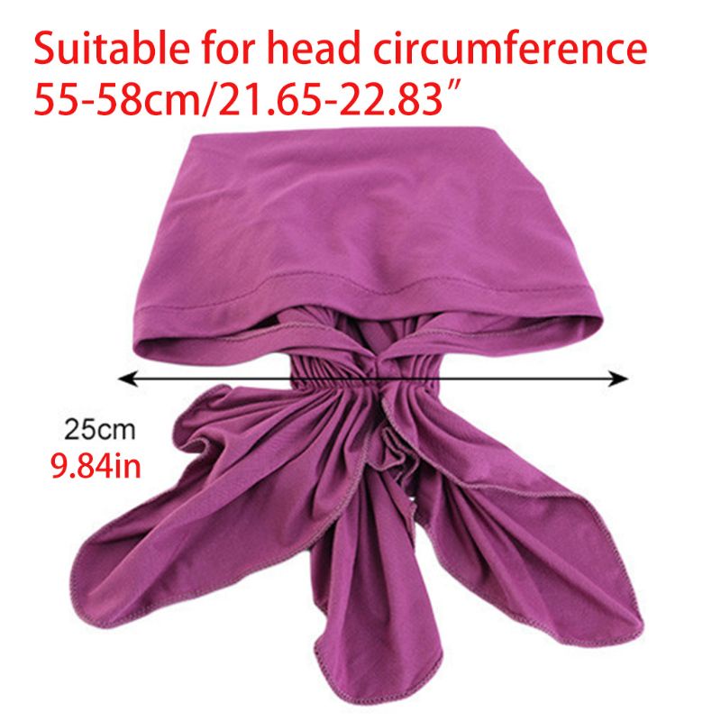 Mũ Turban Trùm Đầu Màu Sắc Thời Trang Cho Phụ Nữ Hồi Giáo