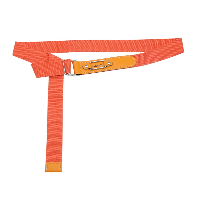 1 Thắt Lưng Vải Canvas Màu Sắc Đơn Giản Thời Trang