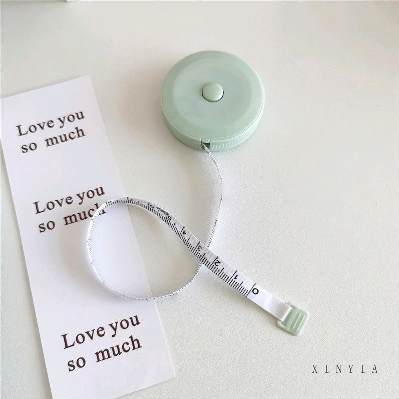 Thước Dây Đo Vải May Bằng Nhựa Mềm Có Thể Thu Vào Tiện Dụng