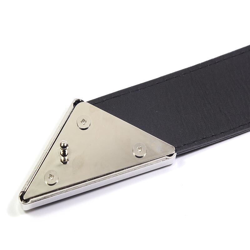 Prada Dây Nịt Da Bò Thật Mặt Kim Loại Khắc Chữ Cho Nam Và Nữ