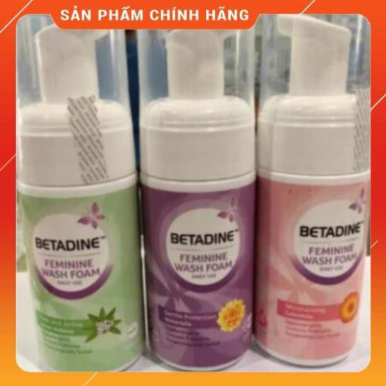 Vệ sinh phụ nữ dạng bọt betadine feminine wash foam gentle protection chai - ảnh sản phẩm 1