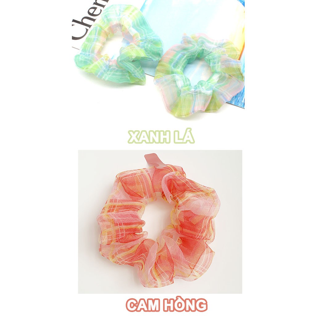 [Mã FAXANH245 giảm 10K đơn 50K] Cột tóc nữ scrunchies Organza CT70