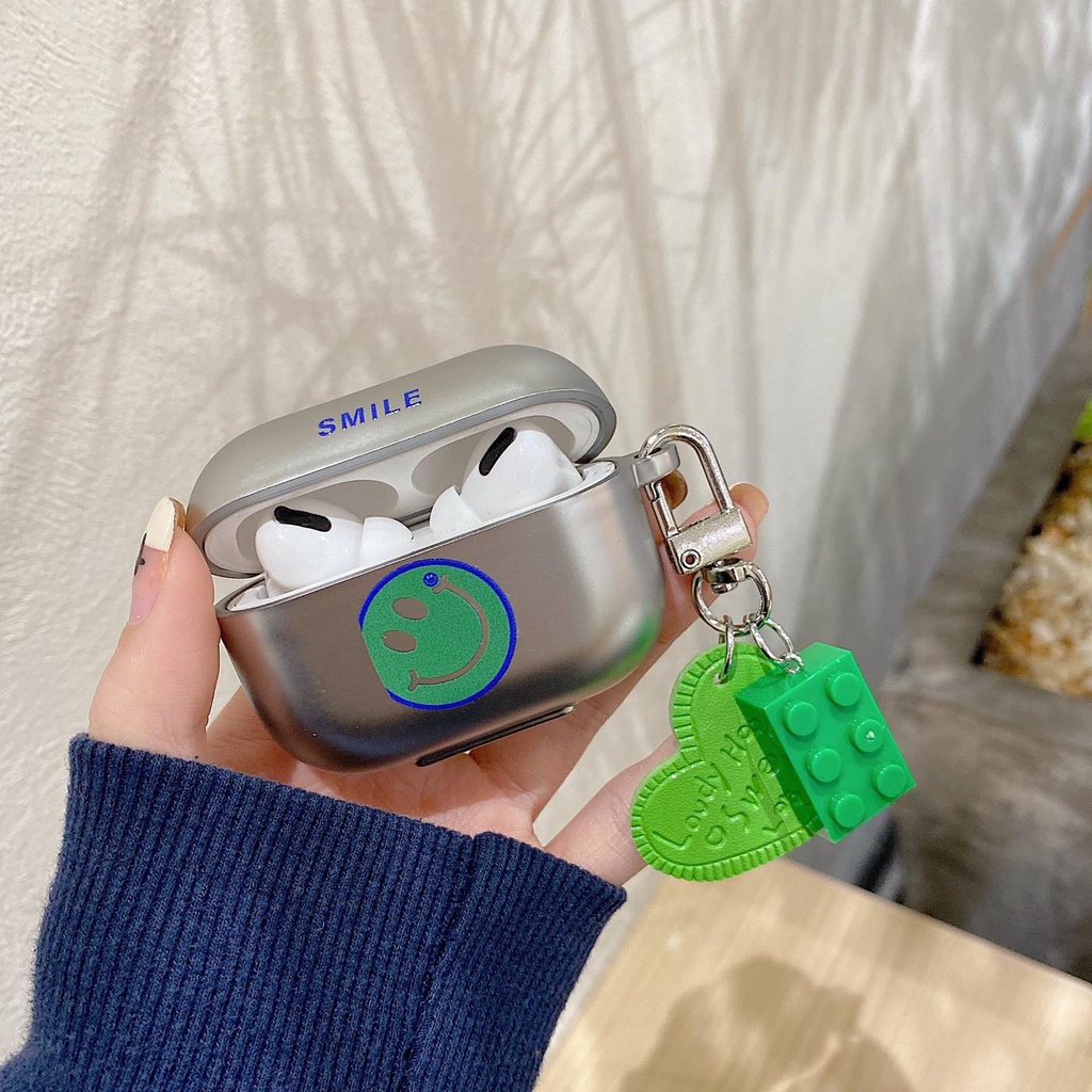 Vỏ Bảo Vệ Hộp Sạc Tai Nghe Bluetooth Không Dây Airpods 1 2 pro 3 2021 gen3 Mạ Điện Màu Bạc Họa Tiết Hoạt Hình Dễ Thương