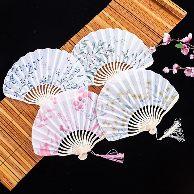 Quạt Xếp Cầm Tay Bằng Lụa Họa Tiết Rồng Phong Cách Nhật Bản Nhật Bản Cho Nữ