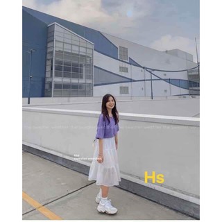 Chân Váy 3 Tầng Von Lụa Hot Trend