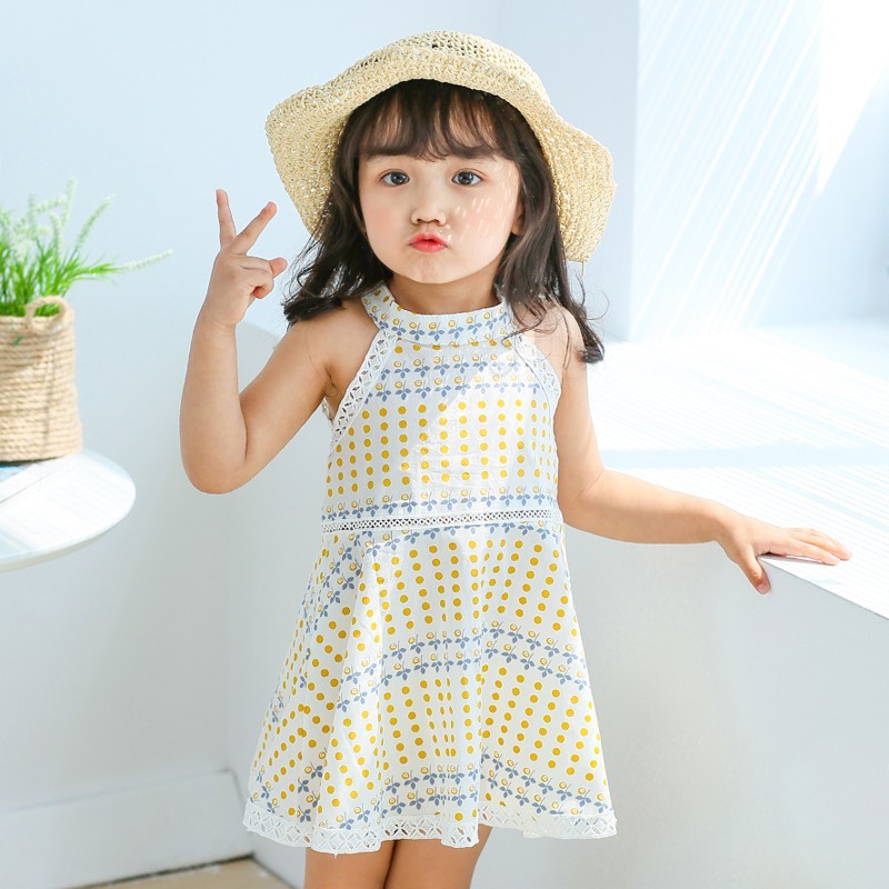 Đầm không tay thời trang xinh xắn cho bé gái