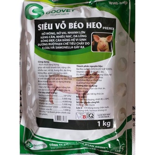 Siêu vỗ béo heo dùng được từ tập ăn, lớn nhanh, ít tiêu chảy 1kg
